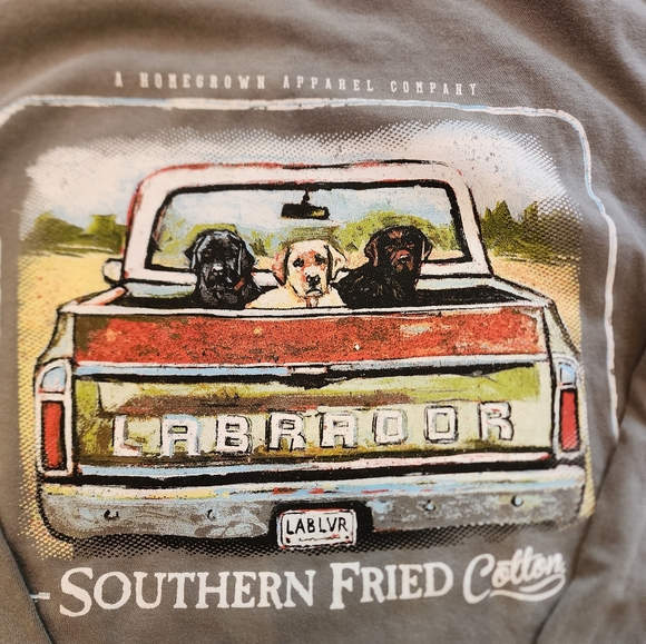 Southern Fried Cotton Grey Muck Truck Long Sleeve Tee - Picture 2 of 5